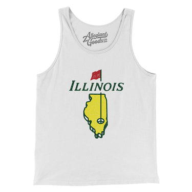 Illinois Golf Men/Unisex Tank Top-Allegiant Goods Co. Vintage Sports Apparel