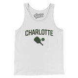 Charlotte Pickleball Men/Unisex Tank Top-White-Allegiant Goods Co. Vintage Sports Apparel