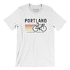 Portland Cycling Men/Unisex T-Shirt-White-Allegiant Goods Co. Vintage Sports Apparel