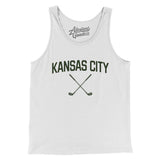 Kansas City Golf Men/Unisex Tank Top-White-Allegiant Goods Co. Vintage Sports Apparel
