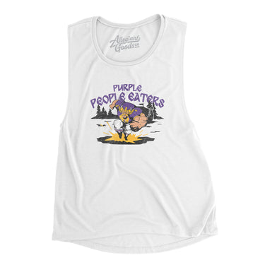 Purple People Eaters Women's Flowey Scoopneck Muscle Tank-Allegiant Goods Co. Vintage Sports Apparel