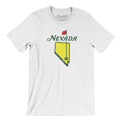 Nevada Golf Men/Unisex T-Shirt-White-Allegiant Goods Co. Vintage Sports Apparel