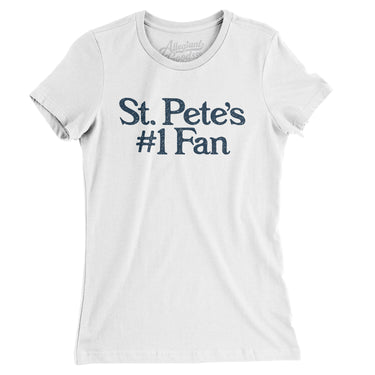 St Pete's Number 1 Fan Women's T-Shirt-Allegiant Goods Co. Vintage Sports Apparel