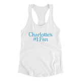 Charlotte's Number 1 Fan Women's Racerback Tank-Allegiant Goods Co. Vintage Sports Apparel