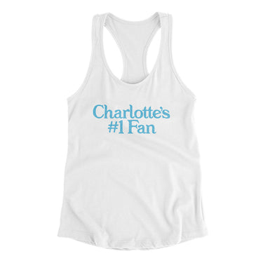 Charlotte's Number 1 Fan Women's Racerback Tank-Allegiant Goods Co. Vintage Sports Apparel