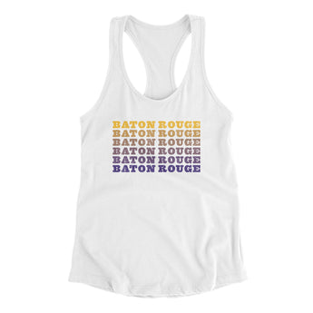 Baton Rouge Repeat Women's Racerback Tank-Allegiant Goods Co. Vintage Sports Apparel