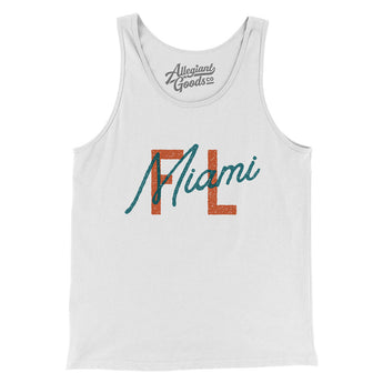 Miami Fl Overprinted Men/Unisex Tank Top-Allegiant Goods Co. Vintage Sports Apparel