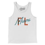 Miami Fl Overprinted Men/Unisex Tank Top-Allegiant Goods Co. Vintage Sports Apparel
