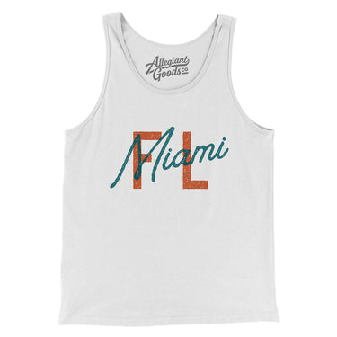 Miami Fl Overprinted Men/Unisex Tank Top-Allegiant Goods Co. Vintage Sports Apparel
