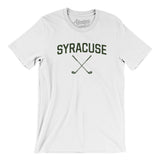 Syracuse Golf Men/Unisex T-Shirt-White-Allegiant Goods Co. Vintage Sports Apparel