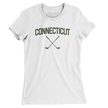 Connecticut Golf Women's T-Shirt-White-Allegiant Goods Co. Vintage Sports Apparel