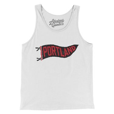 Portland Pennant Men/Unisex Tank Top-Allegiant Goods Co. Vintage Sports Apparel