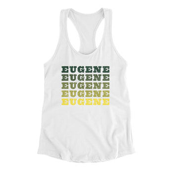 Eugene Repeat Women's Racerback Tank-Allegiant Goods Co. Vintage Sports Apparel