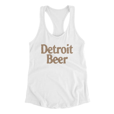 Detroit Beer Women's Racerback Tank-Allegiant Goods Co. Vintage Sports Apparel