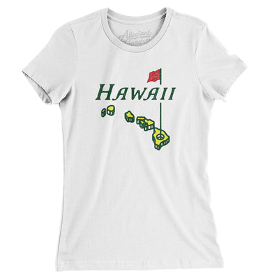 Hawaii Golf Women's T-Shirt-White-Allegiant Goods Co. Vintage Sports Apparel