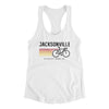 Jacksonville Cycling Women's Racerback Tank-White-Allegiant Goods Co. Vintage Sports Apparel