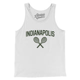 Indianapolis Tennis Men/Unisex Tank Top-White-Allegiant Goods Co. Vintage Sports Apparel
