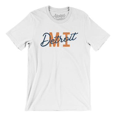 Detroit Mi Overprinted Men/Unisex T-Shirt-Allegiant Goods Co. Vintage Sports Apparel