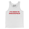 I've Been To Indianapolis Men/Unisex Tank Top-White-Allegiant Goods Co. Vintage Sports Apparel