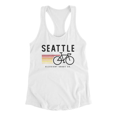 Seattle Cycling Women's Racerback Tank-Allegiant Goods Co. Vintage Sports Apparel