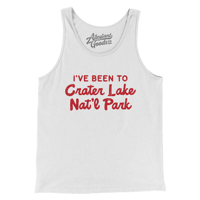 I've Been To Crater Lake National Park Men/Unisex Tank Top-White-Allegiant Goods Co. Vintage Sports Apparel