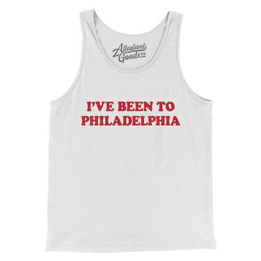 I've Been To Philadelphia Men/Unisex Tank Top-White-Allegiant Goods Co. Vintage Sports Apparel