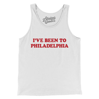 I've Been To Philadelphia Men/Unisex Tank Top-White-Allegiant Goods Co. Vintage Sports Apparel