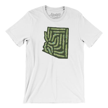 Arizona Golf Course Men/Unisex T-Shirt-White-Allegiant Goods Co. Vintage Sports Apparel