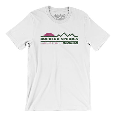 Borrego Springs Mountain Sunset Men/Unisex T-Shirt-White-Allegiant Goods Co. Vintage Sports Apparel