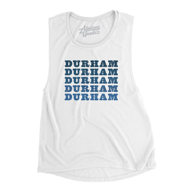 Durham Repeat Women's Flowey Scoopneck Muscle Tank-Allegiant Goods Co. Vintage Sports Apparel