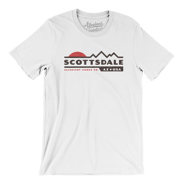 Scottsdale Mountain Sunset Men/Unisex T-Shirt-White-Allegiant Goods Co. Vintage Sports Apparel