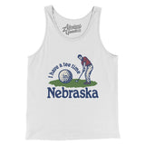 I Have A Tee Time In Nebraska Men/Unisex Tank Top-White-Allegiant Goods Co. Vintage Sports Apparel