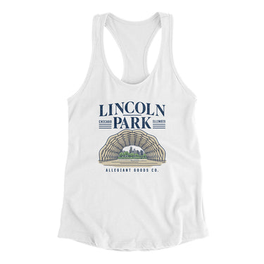 Lincoln Park Women's Racerback Tank-Allegiant Goods Co. Vintage Sports Apparel