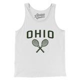 Ohio Tennis Men/Unisex Tank Top-White-Allegiant Goods Co. Vintage Sports Apparel