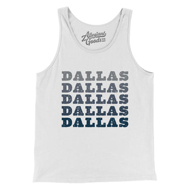 Dallas Repeat Men/Unisex Tank Top-Allegiant Goods Co. Vintage Sports Apparel