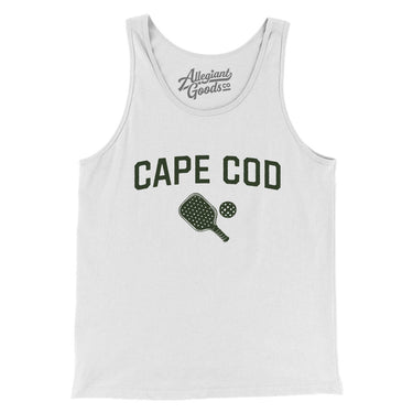 Cape Cod Pickleball Men/Unisex Tank Top-White-Allegiant Goods Co. Vintage Sports Apparel