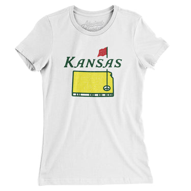 Kansas Golf Women's T-Shirt-Allegiant Goods Co. Vintage Sports Apparel