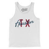 Houston Tx Overprinted Men/Unisex Tank Top-Allegiant Goods Co. Vintage Sports Apparel