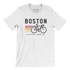 Boston Cycling Men/Unisex T-Shirt-White-Allegiant Goods Co. Vintage Sports Apparel