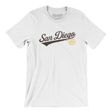 San Diego Vintage Script Men/Unisex T-Shirt-Allegiant Goods Co. Vintage Sports Apparel