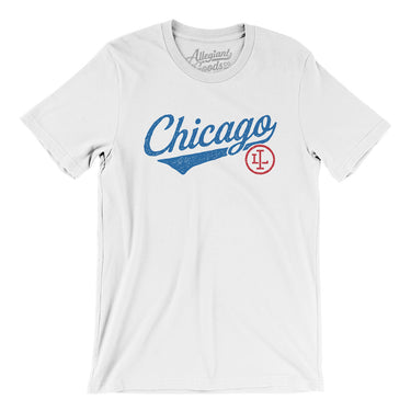 Chicago Vintage Script Men/Unisex T-Shirt-Allegiant Goods Co. Vintage Sports Apparel