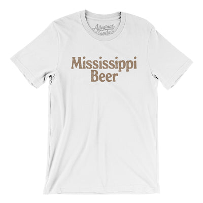 Mississippi Beer Men/Unisex T-Shirt-White-Allegiant Goods Co. Vintage Sports Apparel