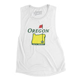 Oregon Golf Women's Flowey Scoopneck Muscle Tank-Allegiant Goods Co. Vintage Sports Apparel