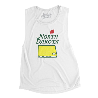 North Dakota Golf Women's Flowey Scoopneck Muscle Tank-Allegiant Goods Co. Vintage Sports Apparel