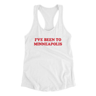 I've Been To Minneapolis Women's Racerback Tank-Allegiant Goods Co. Vintage Sports Apparel