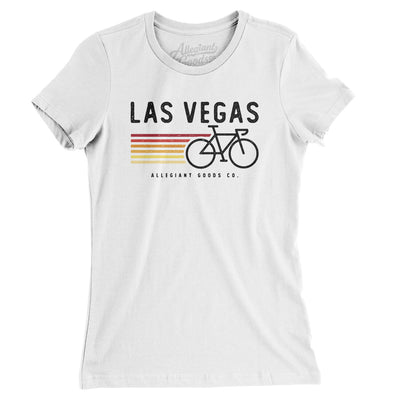Las Vegas Cycling Women's T-Shirt-White-Allegiant Goods Co. Vintage Sports Apparel