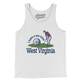 I Have A Tee Time In West Virginia Men/Unisex Tank Top-White-Allegiant Goods Co. Vintage Sports Apparel