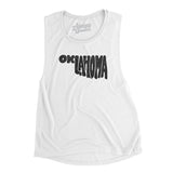 Oklahoma State Shape Text Women's Flowey Scoopneck Muscle Tank-Allegiant Goods Co. Vintage Sports Apparel
