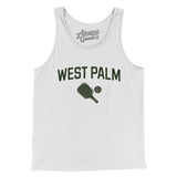 West Palm Pickleball Men/Unisex Tank Top-White-Allegiant Goods Co. Vintage Sports Apparel
