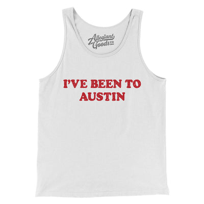 I've Been To Austin Men/Unisex Tank Top-White-Allegiant Goods Co. Vintage Sports Apparel